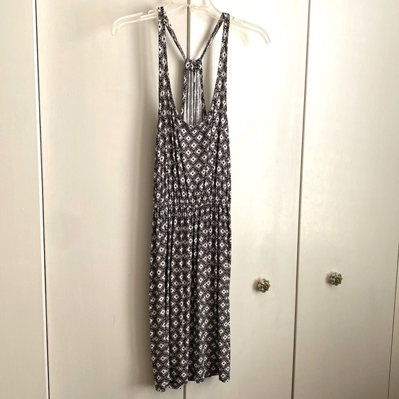 Print scoop neck dress - Picture 3 of 4